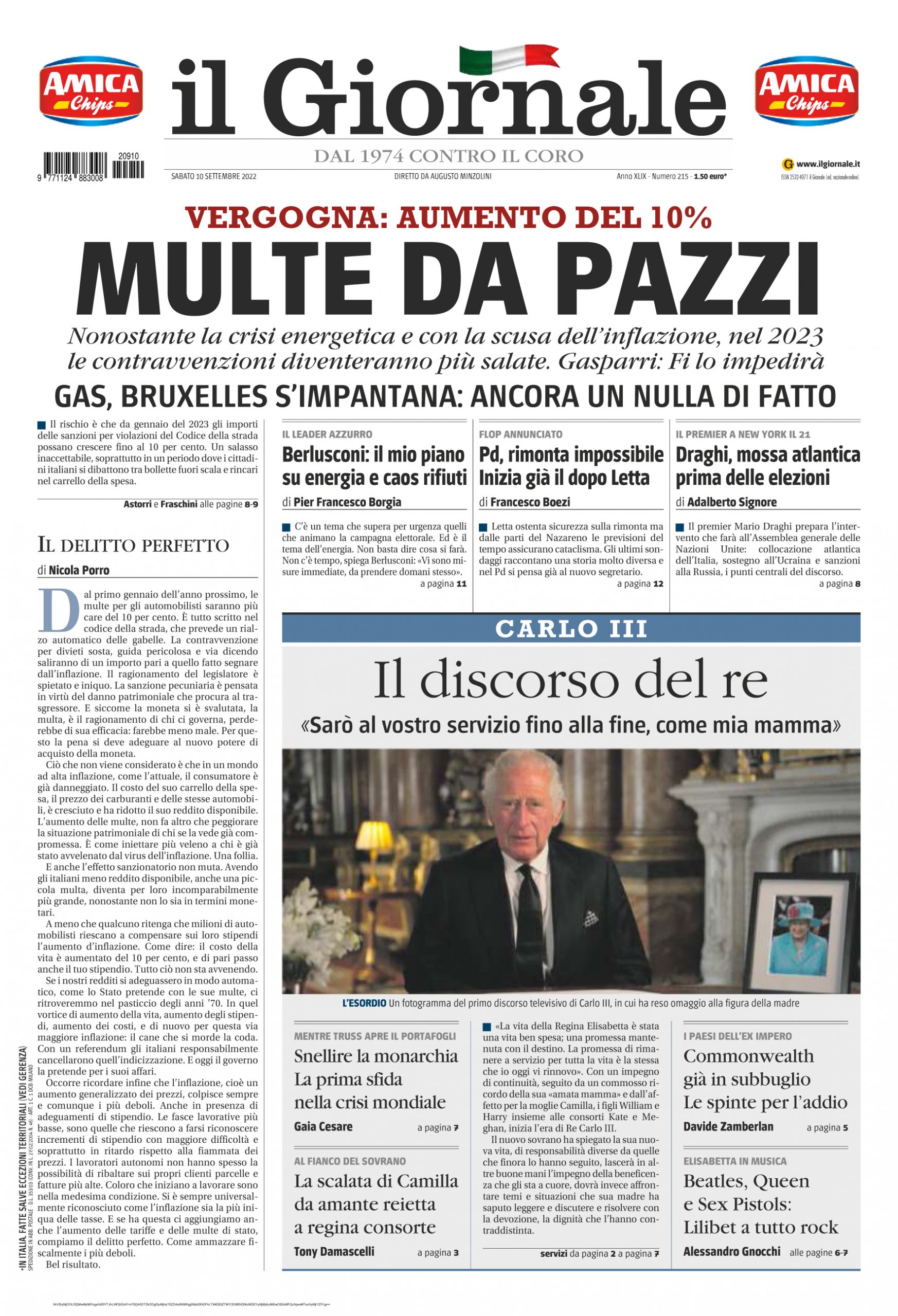 Domenico Musicco a Il Giornale: "Le multe non sono efficaci nella prevenzione"
