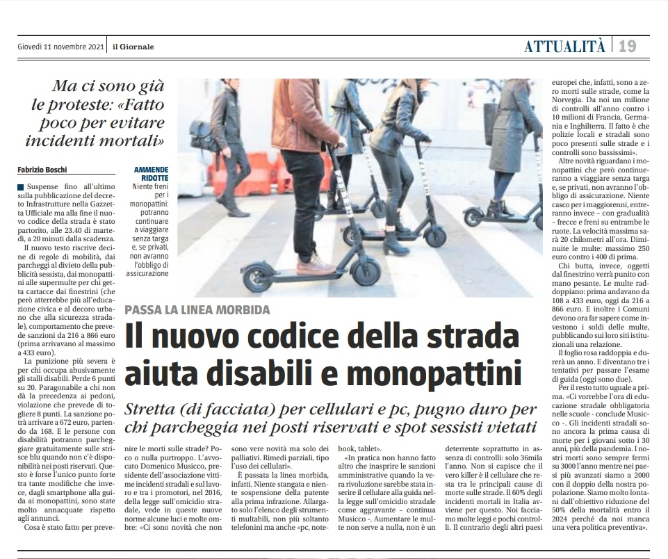 nuovo codice della strada