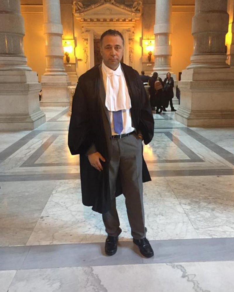 L'avvocato Domenico Musicco in tribunale